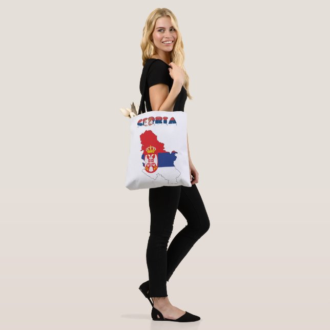 Serbian country flag tote bag (On Model)