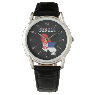 Serbian country flag watch