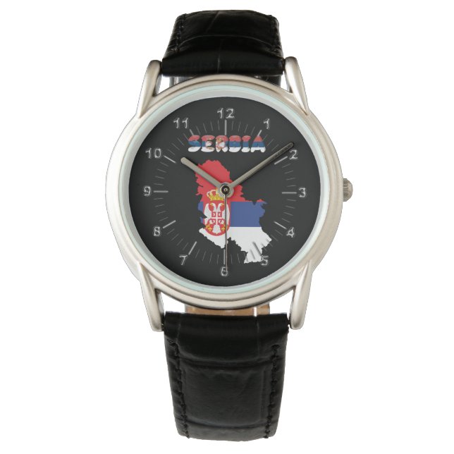 Serbian country flag watch (Front)