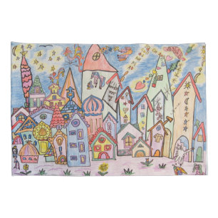 serbian cyrillic city pillowcase