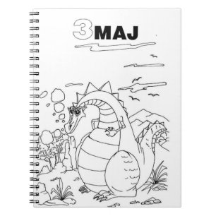 serbian cyrillic dragon notebook