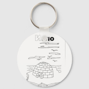 serbian cyrillic igloo key ring