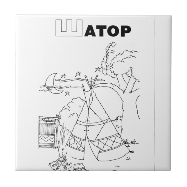 serbian cyrillic tent tile (Front)