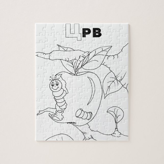 serbian cyrillic worm jigsaw puzzle (Vertical)