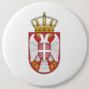 Serbian Eagle 6 Cm Round Badge