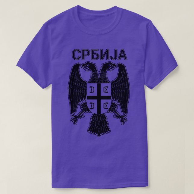 Serbian Eagle Srbija 13 T-Shirt (Design Front)