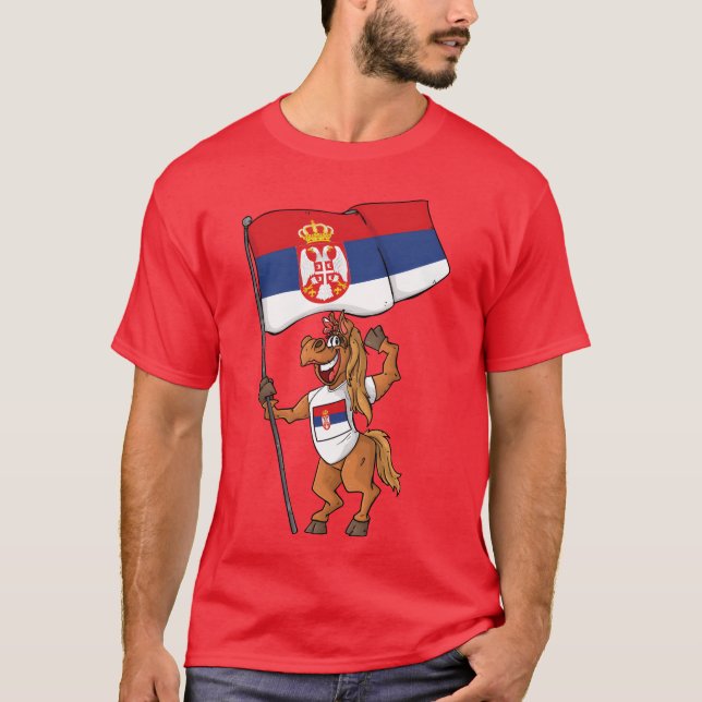 Serbian fan horse friend T-Shirt (Front)