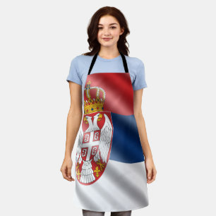 Serbian flag apron