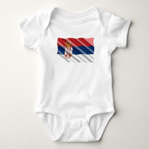 Serbian flag baby bodysuit