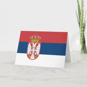 Serbian Flag Card