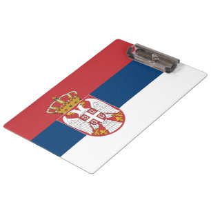 Serbian Flag Clipboard