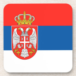 Serbian Flag Coaster