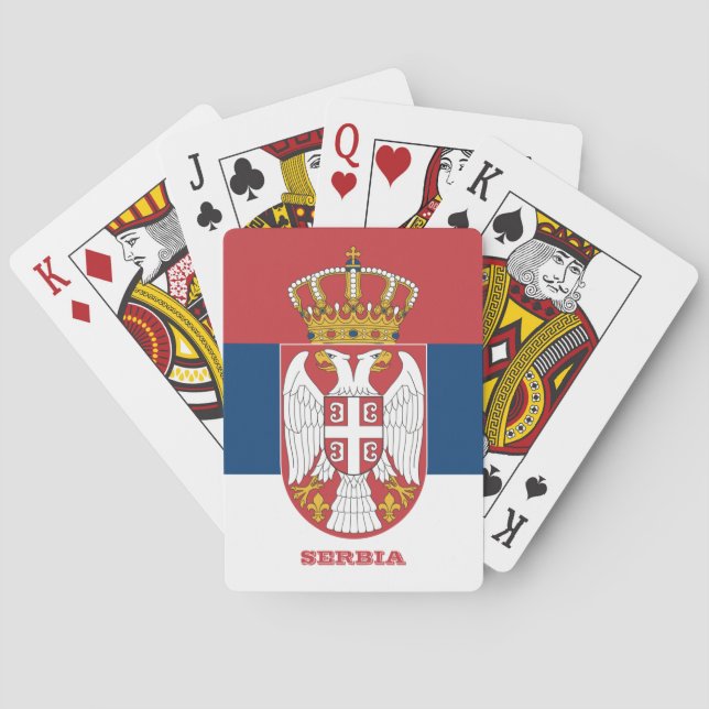 Serbian Flag Games, Serbia Playing Cards (Back)