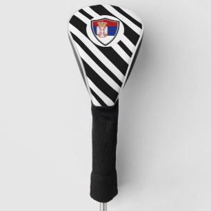 Serbian flag golf head cover