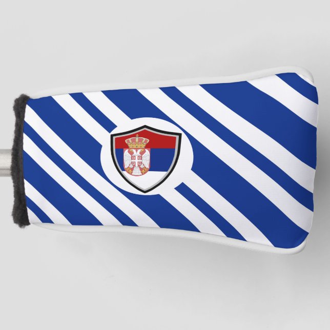 Serbian flag golf head cover (Front)
