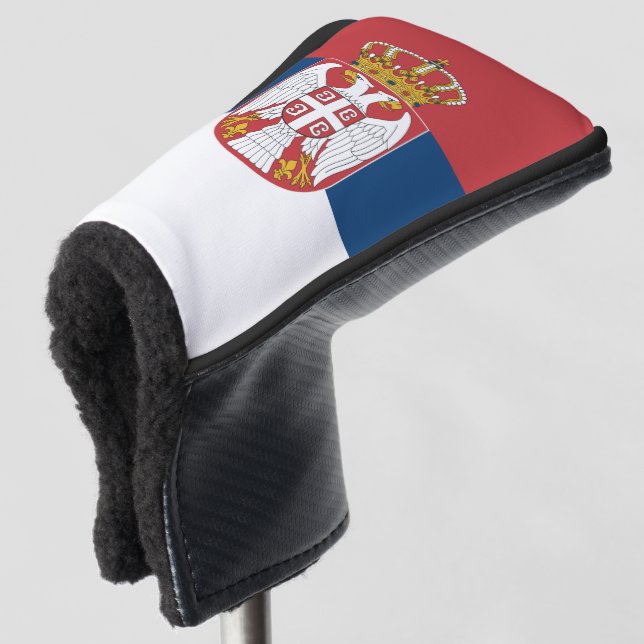 Serbian Flag & Golf Serbia sport Covers /clubs (3/4 Front)