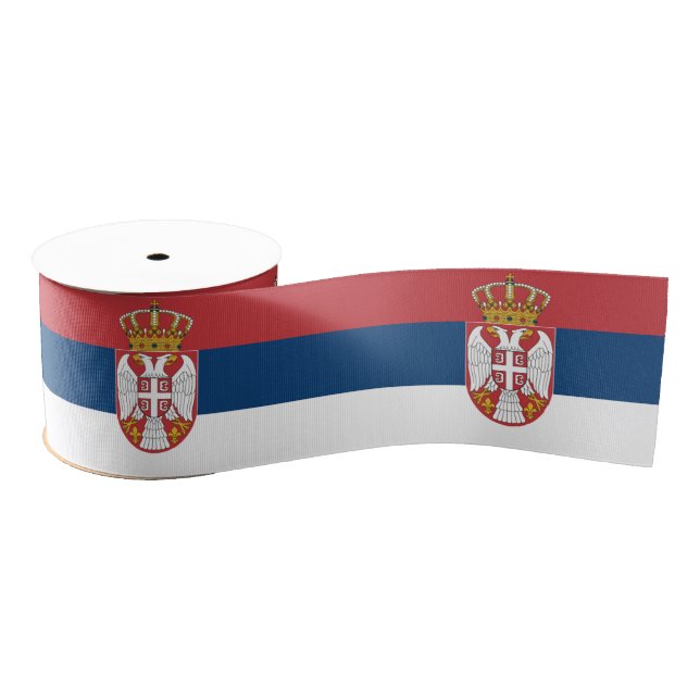 Serbian Flag Grosgrain Ribbon (Spool)