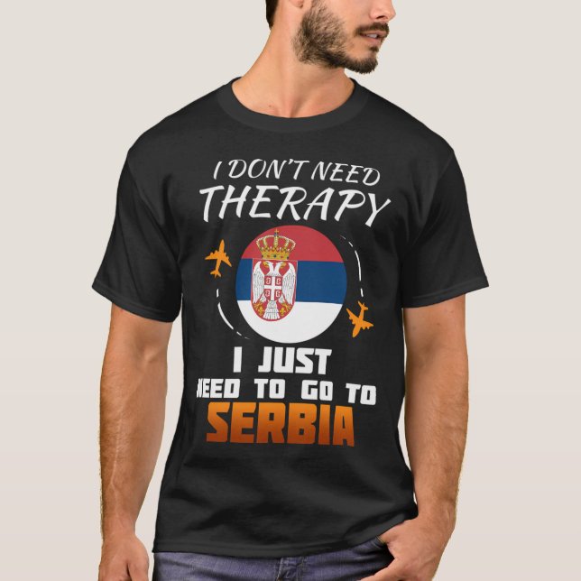 Serbian Flag I Serbia Flag I Vacation Serbia T-Shirt (Front)