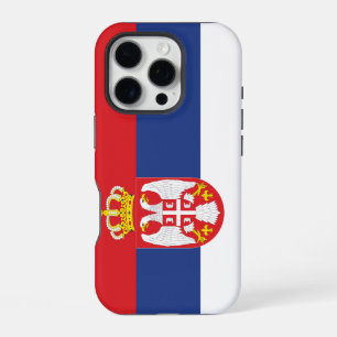 Serbian Flag iPhone 16 Pro Case
