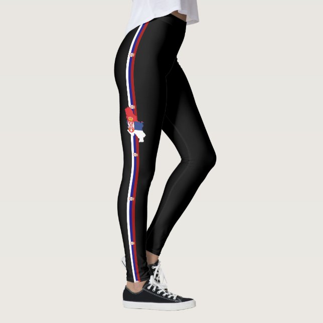 Serbian flag leggings (Right)