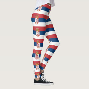 Serbian flag leggings