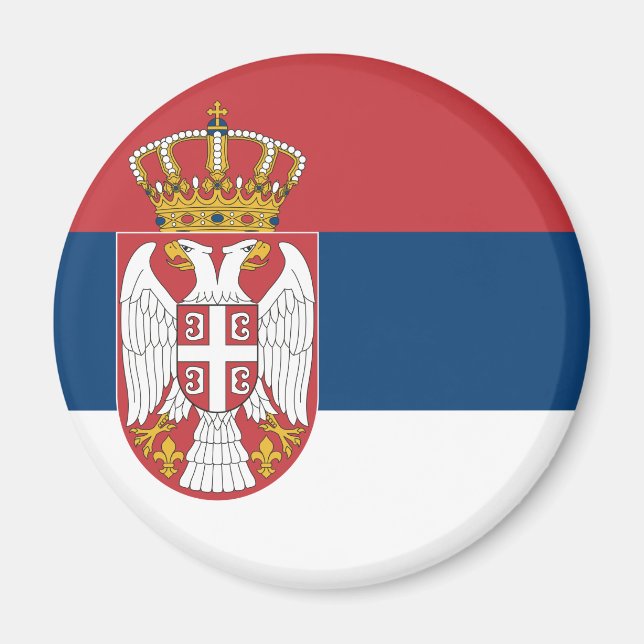 Serbian Flag Magnet (Front)