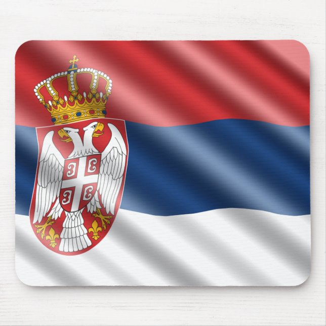 Serbian flag mouse mat (Front)