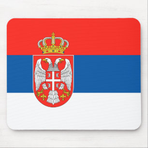 Serbian Flag Mouse Mat