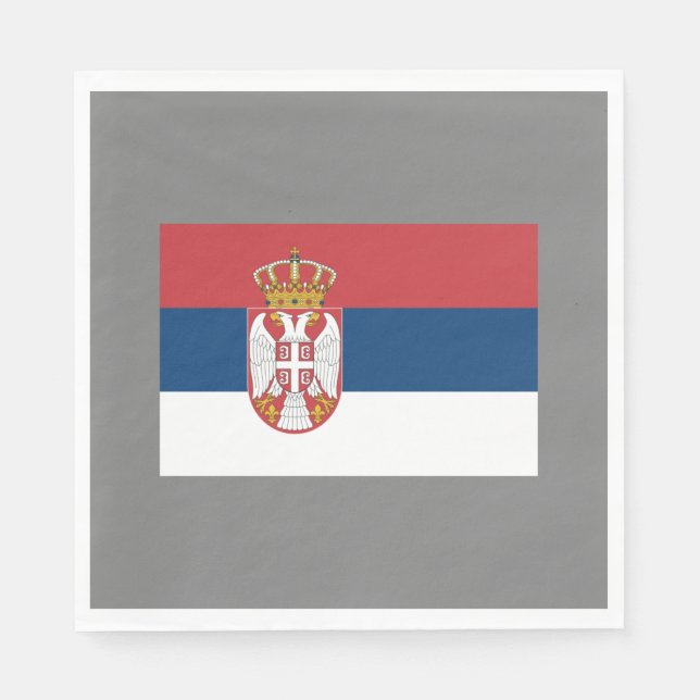 Serbian Flag Napkin (Front)