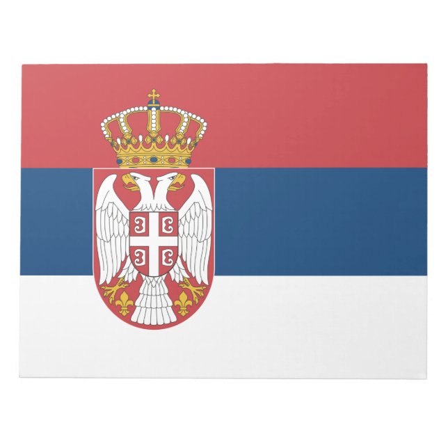 Serbian Flag Notepad (Front)