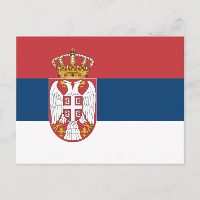 Serbian Flag Postcard (Front)