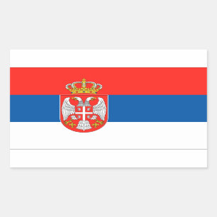 Serbian Flag Rectangular Sticker