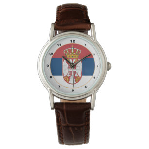 Serbian Flag & Serbia trendy fashion /design watch