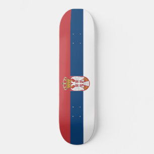 Serbian Flag Skateboard