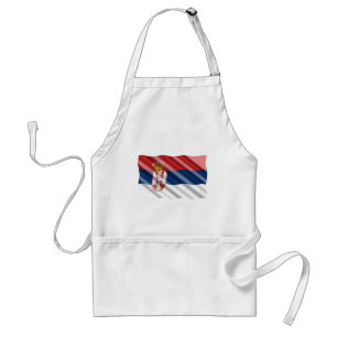 Serbian flag standard apron