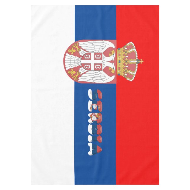 Serbian flag tablecloth (Front)