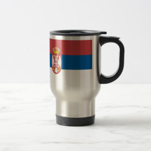 Serbian Flag Travel Mug