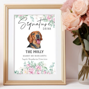 Serbian Hound Dog Signature Drink Sign