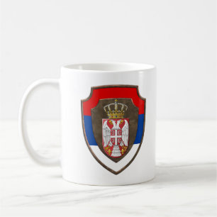 Serbian mediaeval shield Serbia coat of arms new Coffee Mug