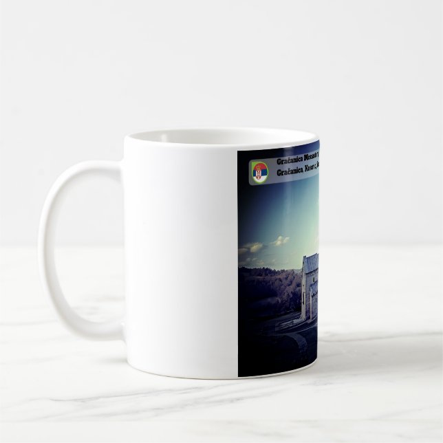 SERBIAN MONASTERIES - Gračanica Monastery Coffee Mug (Left)