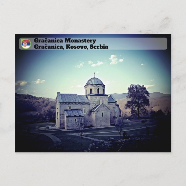 SERBIAN MONASTERIES - Gračanica Monastery Postcard (Front)