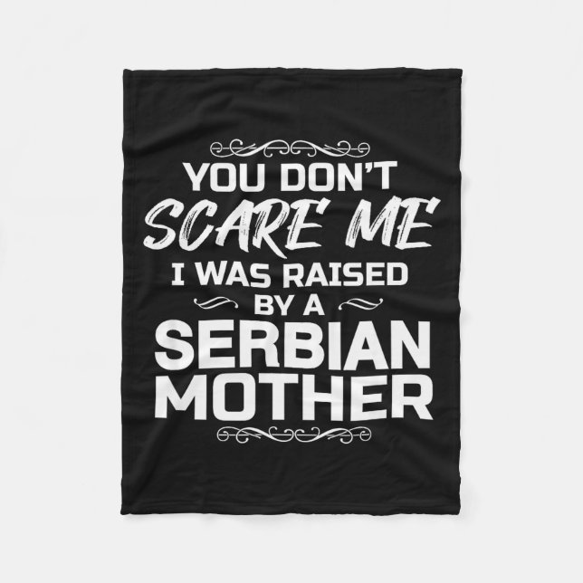 Serbian Mother Funny Christmas Birthday  Fleece Blanket (Front)