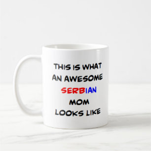 serbian mum, awesome coffee mug