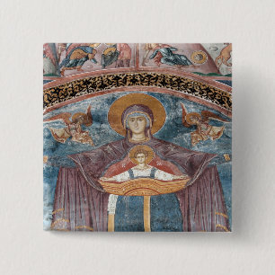 Serbian Orthodox Church, and a UNESCO site, 2 15 Cm Square Badge