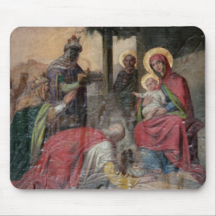 Serbian Orthodox icongraphy at Valjevo Church. - Mouse Mat
