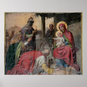 Serbian Orthodox icongraphy at Valjevo Church. - Poster