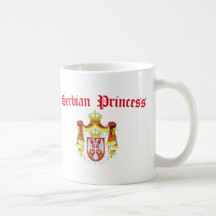 Serbian Princess (with Serbia Coat of Arms) Coffee Mug