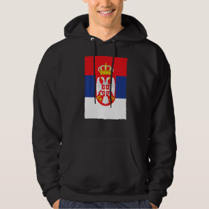 Serbian Retro Vintage National Flag Serbia Hoodie