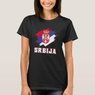 Serbian Roots Srbija Serbs Serbian Serbia Flag T-Shirt