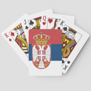 Serbian state flag playing cards